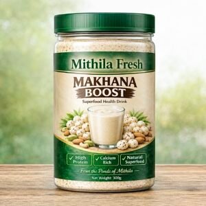 Makhana Boost Powder jar packaging 200g